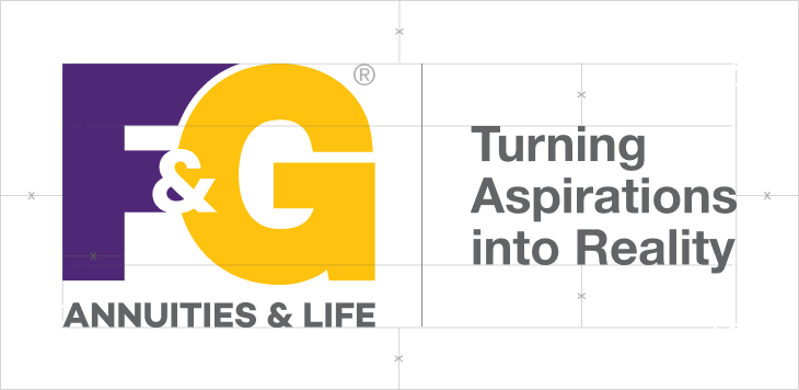 F&G logo with tagline showing margin indicators